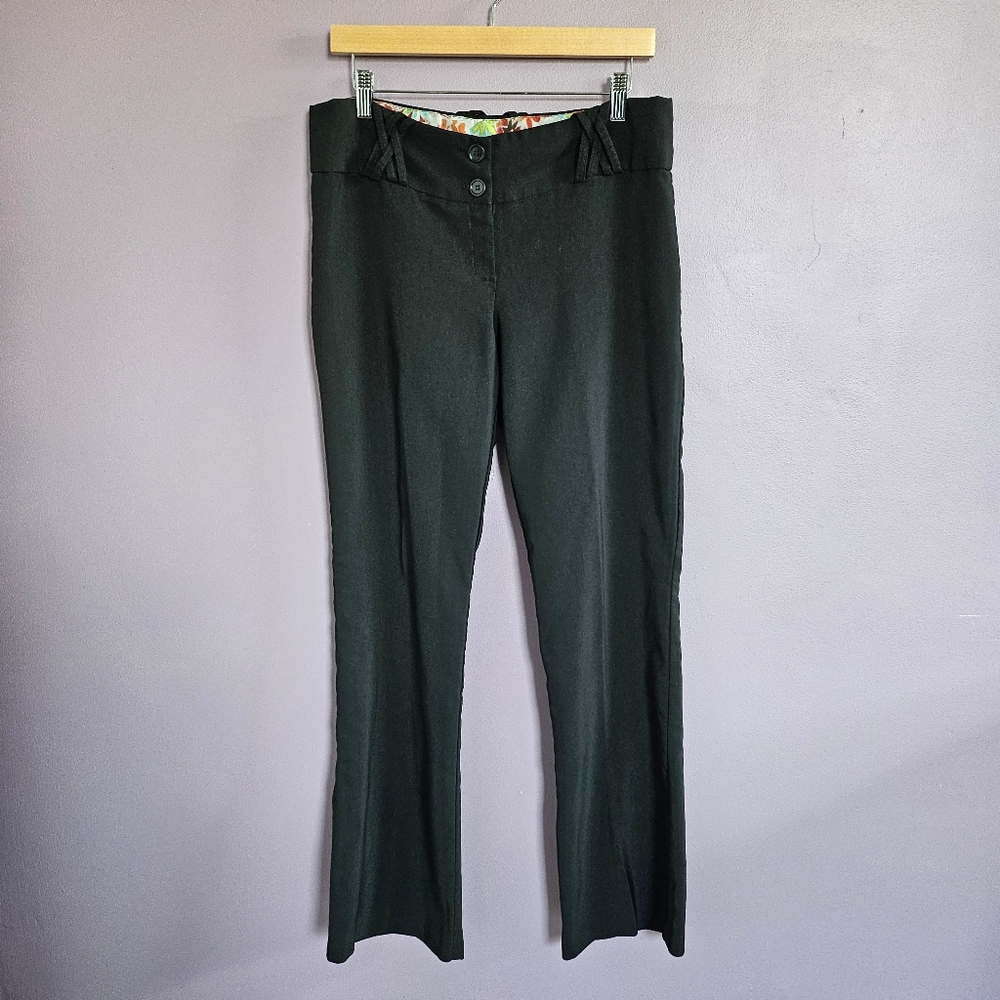 Deb Vintage Y2K 2000s Mid Rise Stretch Bootcut Dress Pants